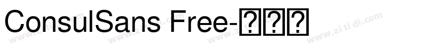 ConsulSans Free字体转换
